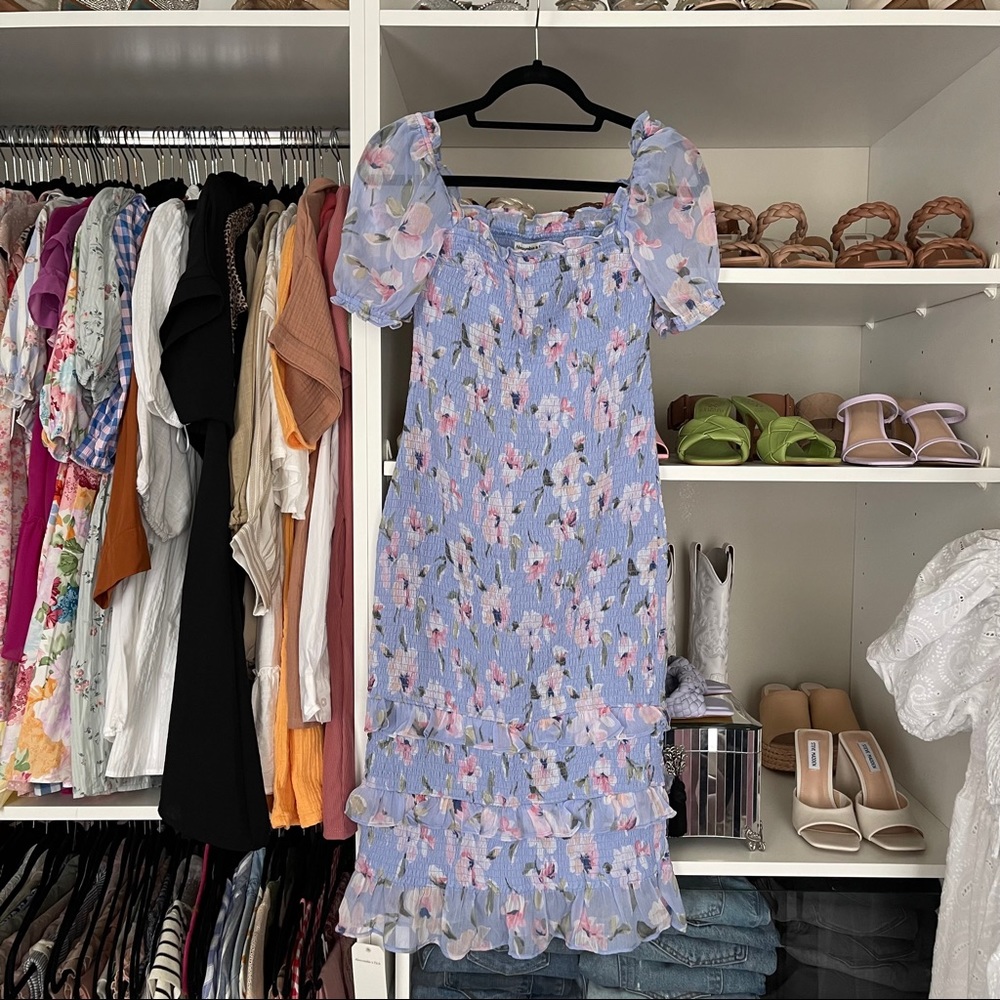 Smocked Abercrombie floral dress